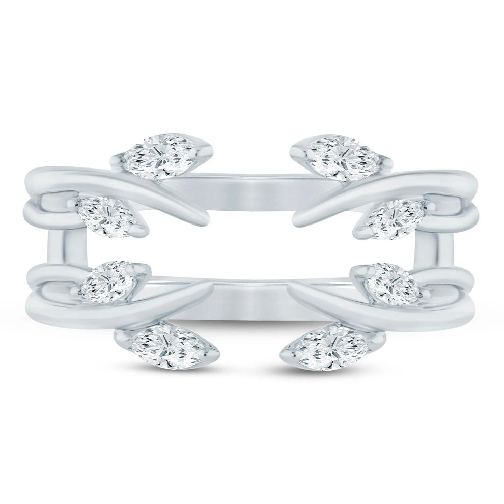 Lab Grown Diamond Marquise Open Insert in 14K White Gold (3/8 ct. tw.) – Image 1 of 3