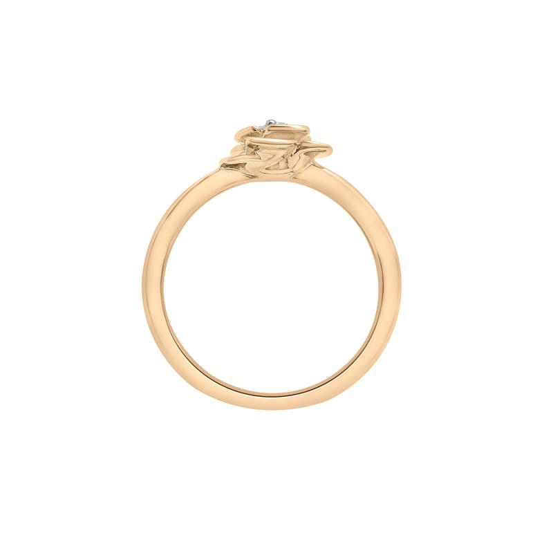 Diamond Flower Ring in 14K Yellow Gold &#40;1/10 ct. tw.&#41; – Image 2 of 7
