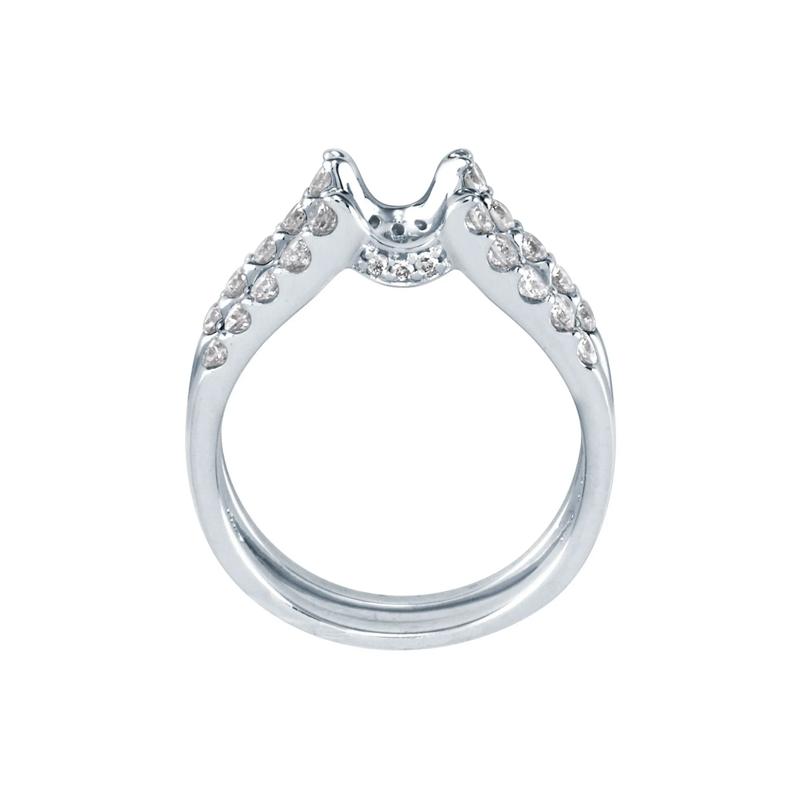 5/8 ct. tw. Diamond Ring Enhancer in 14K White Gold – Image 3 of 4