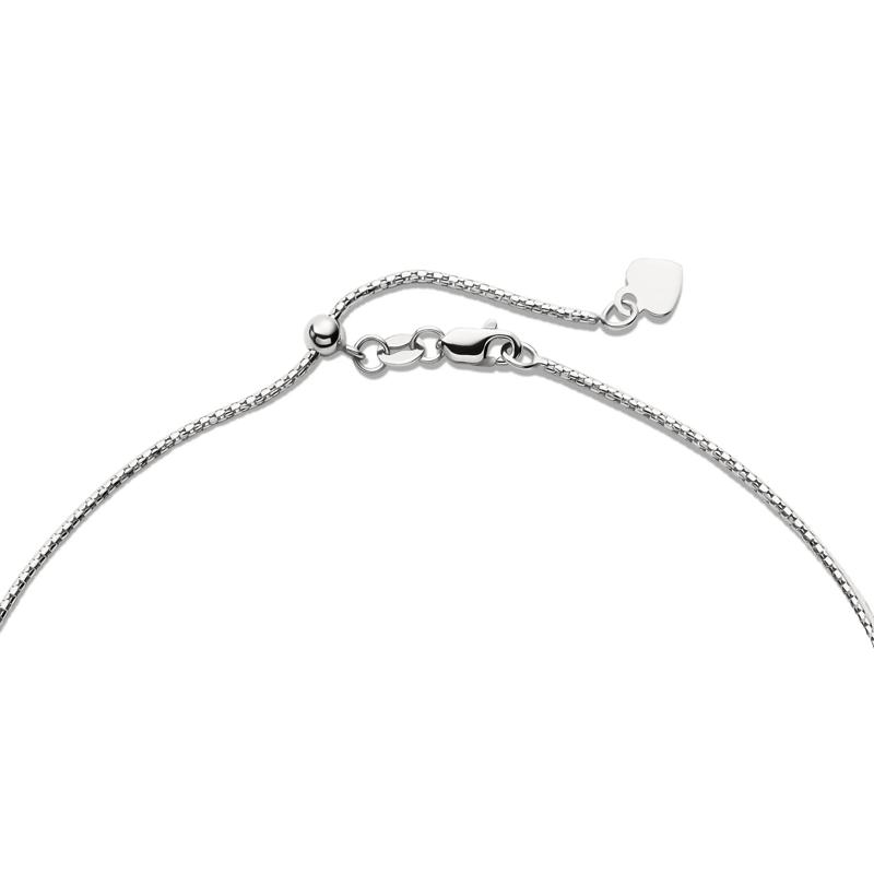 Adjustable Popcorn Chain in 14K White Gold, 22&quot; – Image 2 of 3