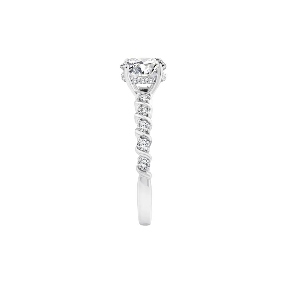 Lab Grown Oval Diamond Engagement Ring in 10K White Gold (1 ct. tw.) – Image 3 of 3