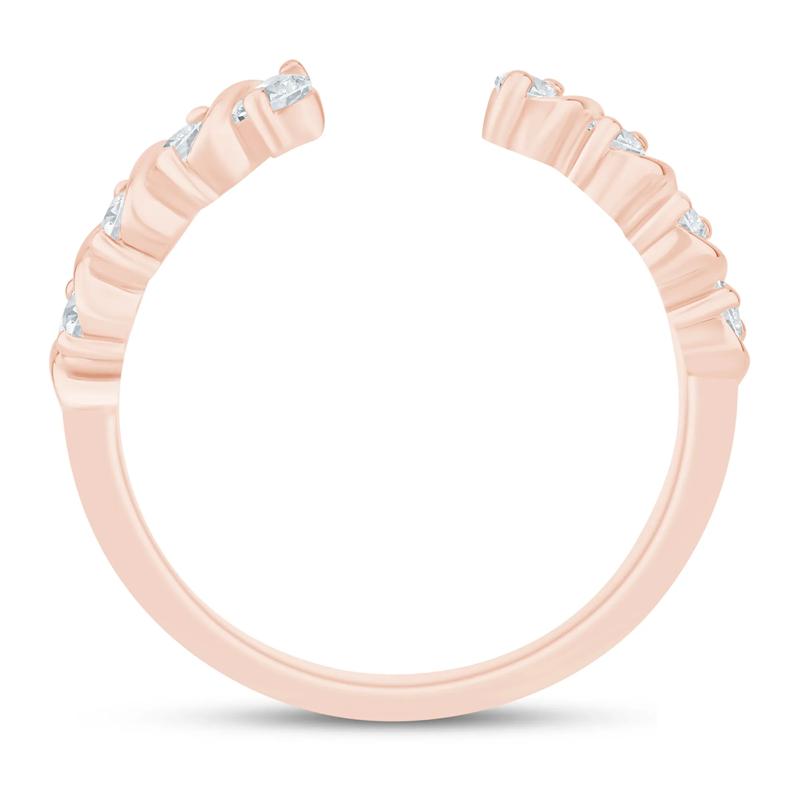 Lab Grown Diamond S-Link Open Band in 14K Rose Gold &#40;1/3 ct. tw.&#41; – Image 2 of 3