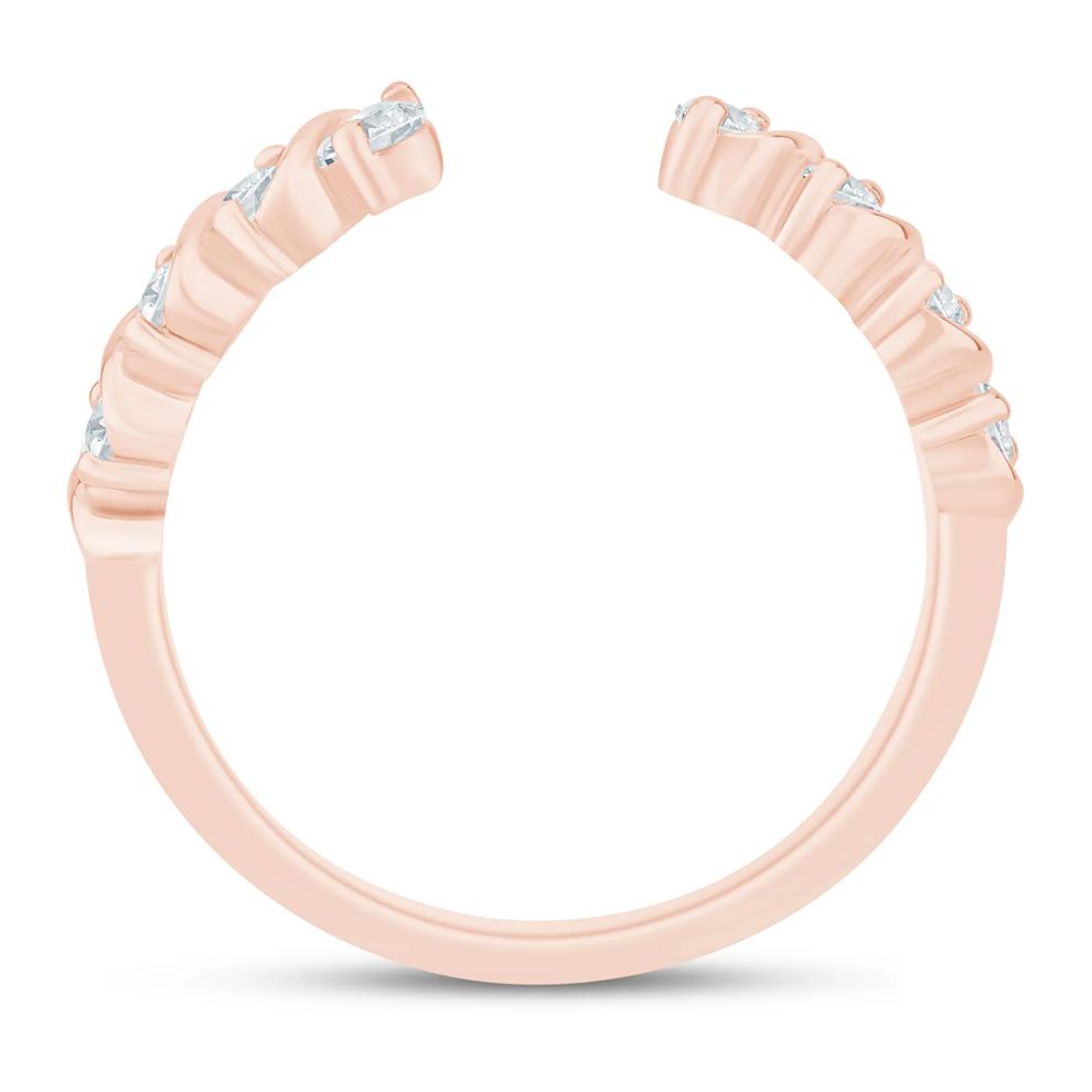 Lab Grown Diamond S-Link Open Band in 14K Rose Gold (1/3 ct. tw.) – Image 2 of 3