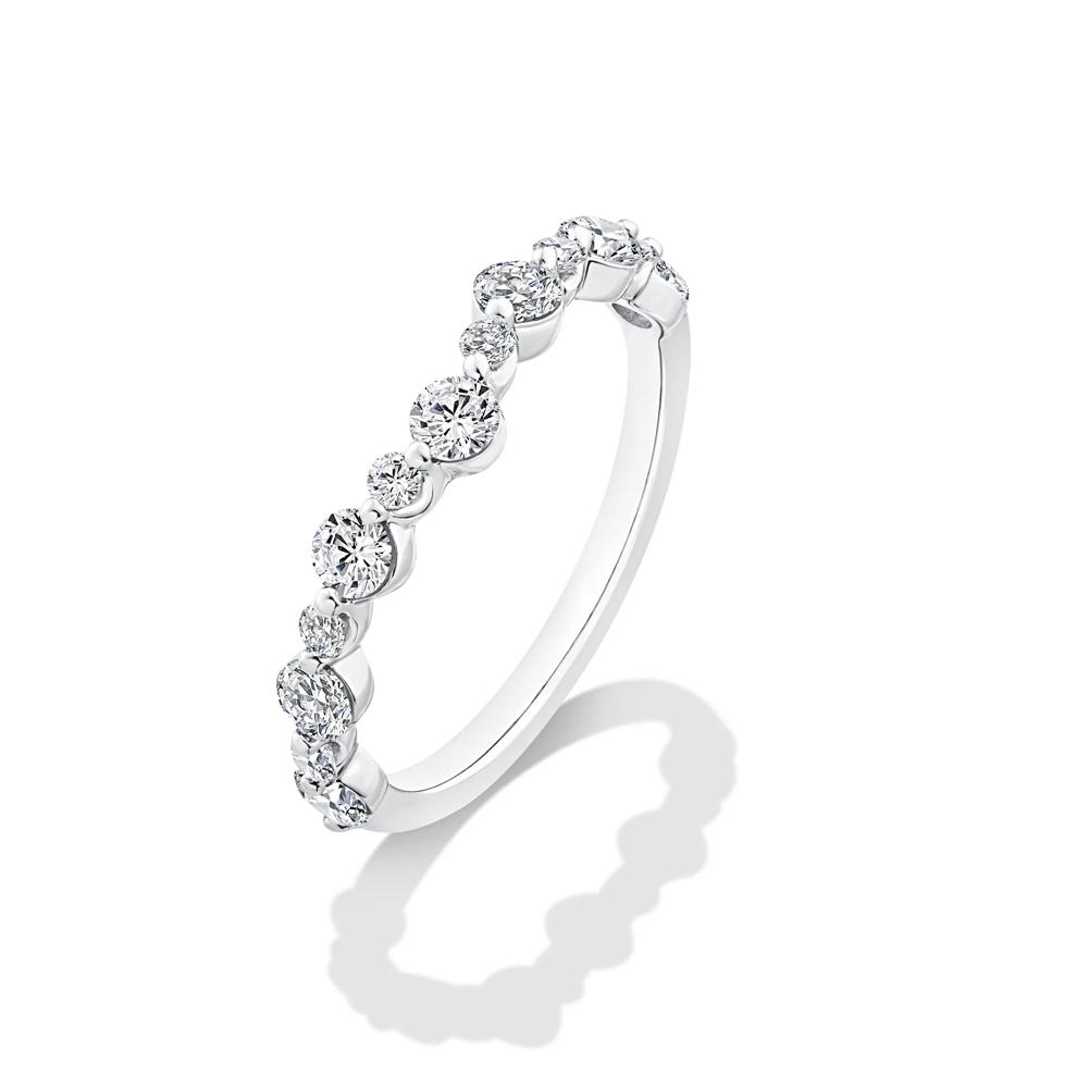 Lab Grown Diamond Contour Band in 14K White Gold (3/4 ct. tw.) – Image 4 of 4