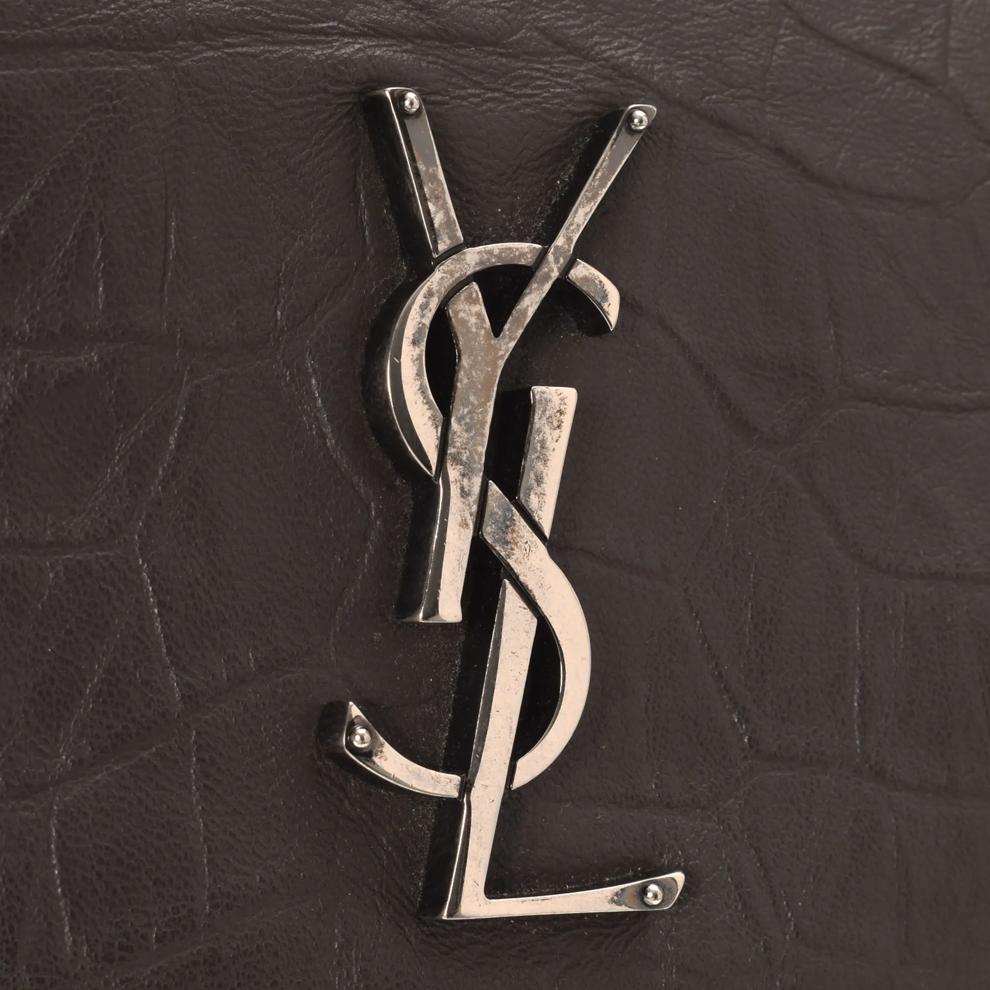 Pre-Owned YSL West Hollywood Monogram Fold-Over Crossbody Small Crossbody – Image 6 of 8