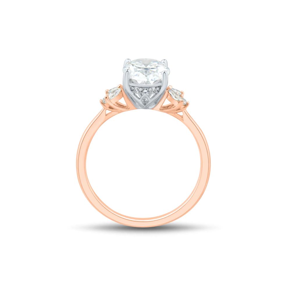 Lab Grown Diamond Engagement Ring in 14K Rose Gold &amp; 14K White Gold (2 1/3 ct. tw.) – Image 2 of 3