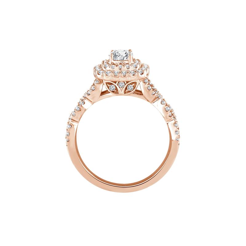Lab Grown Diamond Engagement Ring in 10K Rose Gold (1 ct. tw.) – Image 2 of 3