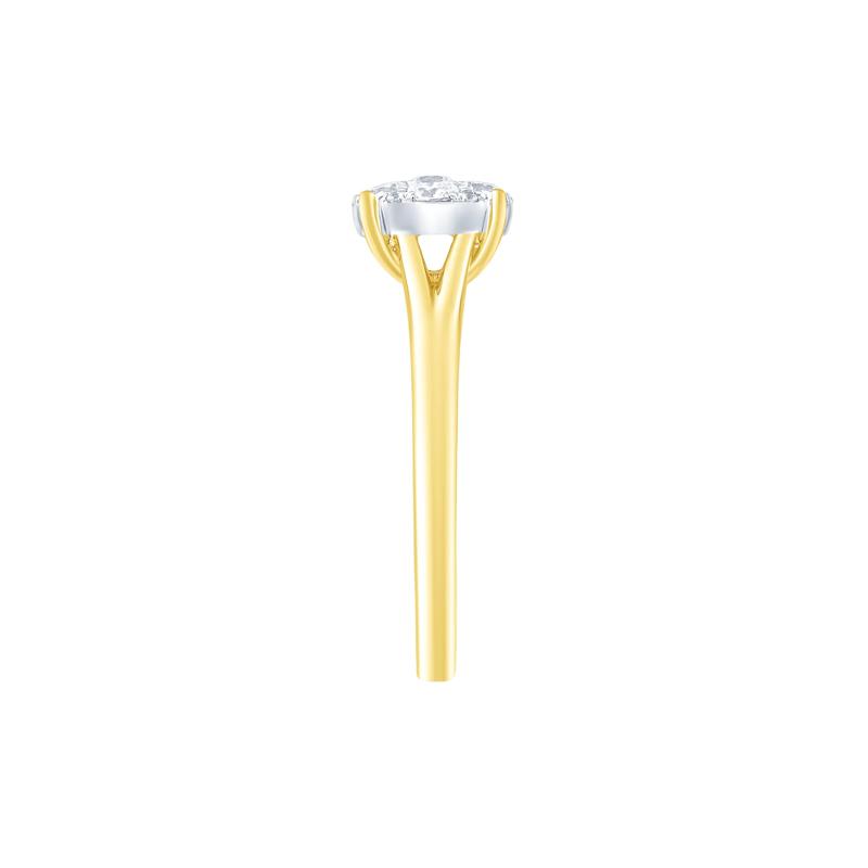 Diamond Composite Engagement Ring in 10K Yellow Gold &#40;1/2 ct. tw.&#41; – Image 3 of 3
