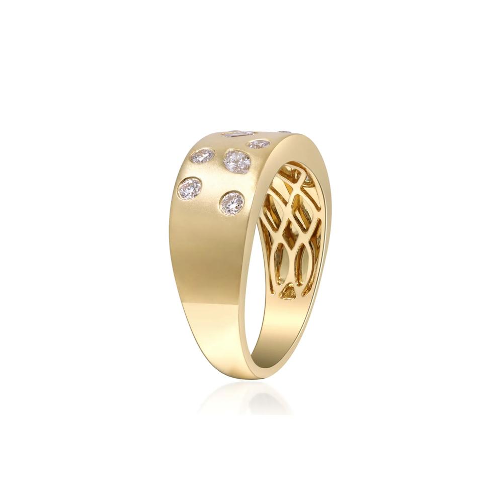 Multi-Cut Diamond Ring in 10K Yellow Gold – Image 4 of 5