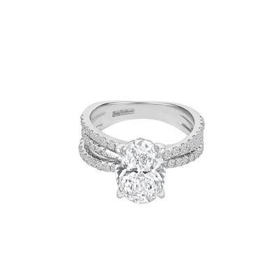 Celestia Lab Grown Diamond Oval Engagement Ring (3 3/4 ct. tw.)