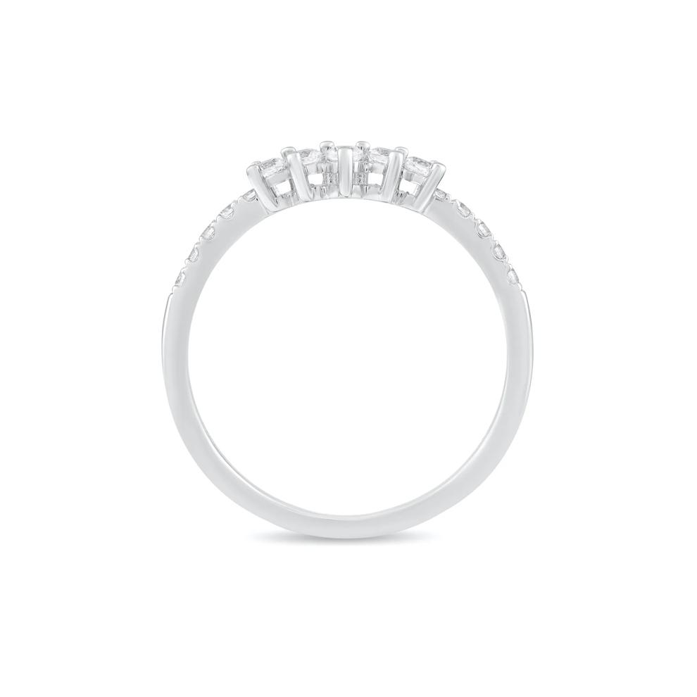 Diamond Contour Band in 10K White Gold (1/4 ct. tw.) – Image 2 of 4