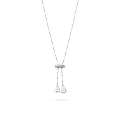 Lab Grown Diamond Pear-Shaped Lariat Necklace in 14K White Gold (3/4 ct. tw.)