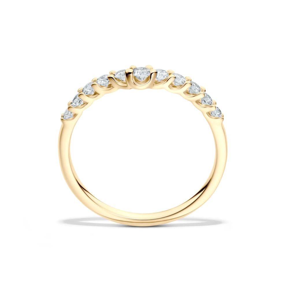 Lab Grown Diamond Chevron Band in 14K Yellow Gold (1/3 ct. tw.) – Image 2 of 4