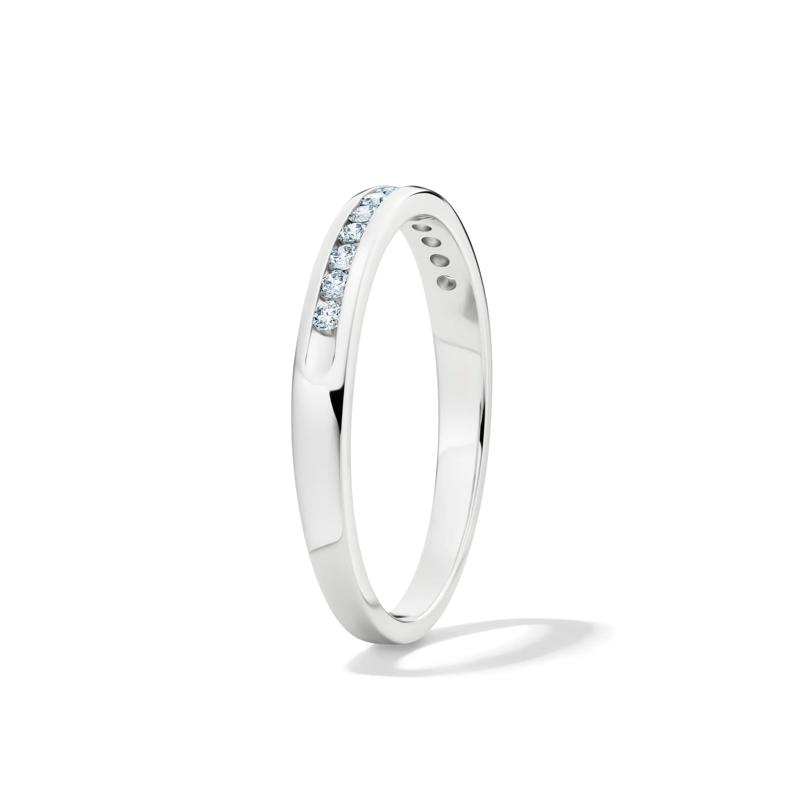 1/7 ct. tw. Diamond Wedding Band in 14K White Gold – Image 3 of 3