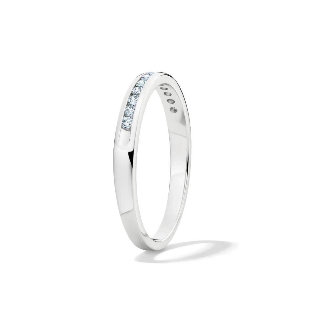 1/7 ct. tw. Diamond Wedding Band in 14K White Gold – Image 3 of 4
