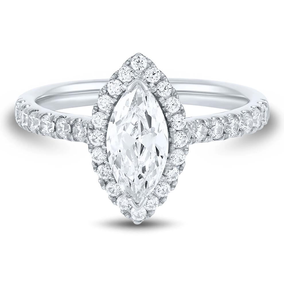 Lab Grown Diamond Marquise-Cut Engagement Ring in 14K Gold (1 1/2 ct. tw.) – Image 1 of 1