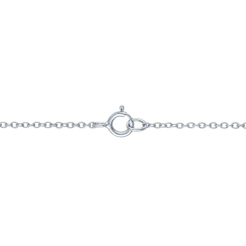 Lab-Created Ruby and Lab-Created White Sapphire Love Necklace in Sterling Silver – Image 3 of 3
