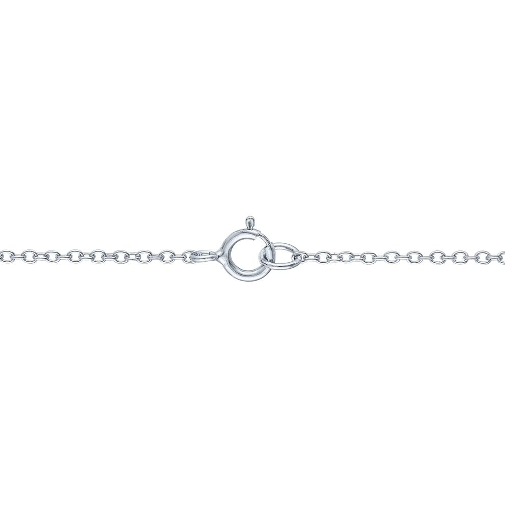 Lab-Created Ruby and Lab-Created White Sapphire Love Necklace in Sterling Silver – Image 3 of 3