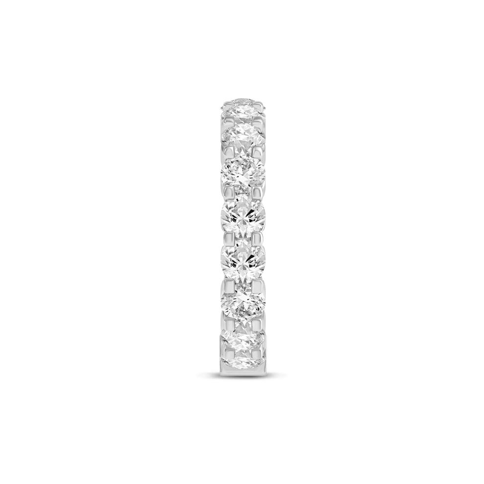 Round-Cut Sizeable Diamond Eternity Band in 14k White (4 ct. tw.) – Image 3 of 3