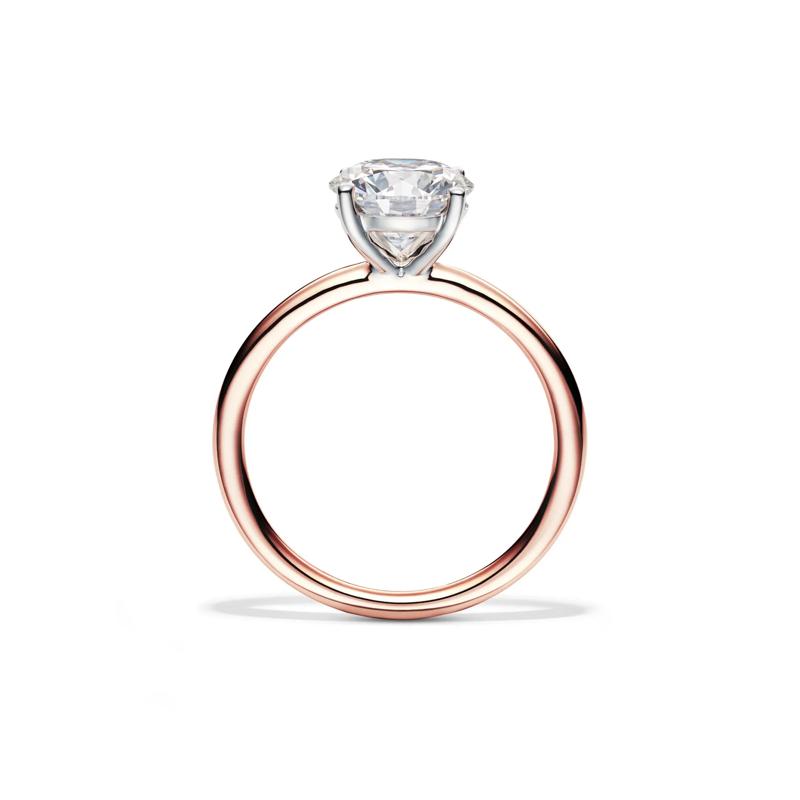 Lab Grown Diamond Round Solitaire Ring in 14K Rose Gold &#40;2 ct.&#41; – Image 2 of 4