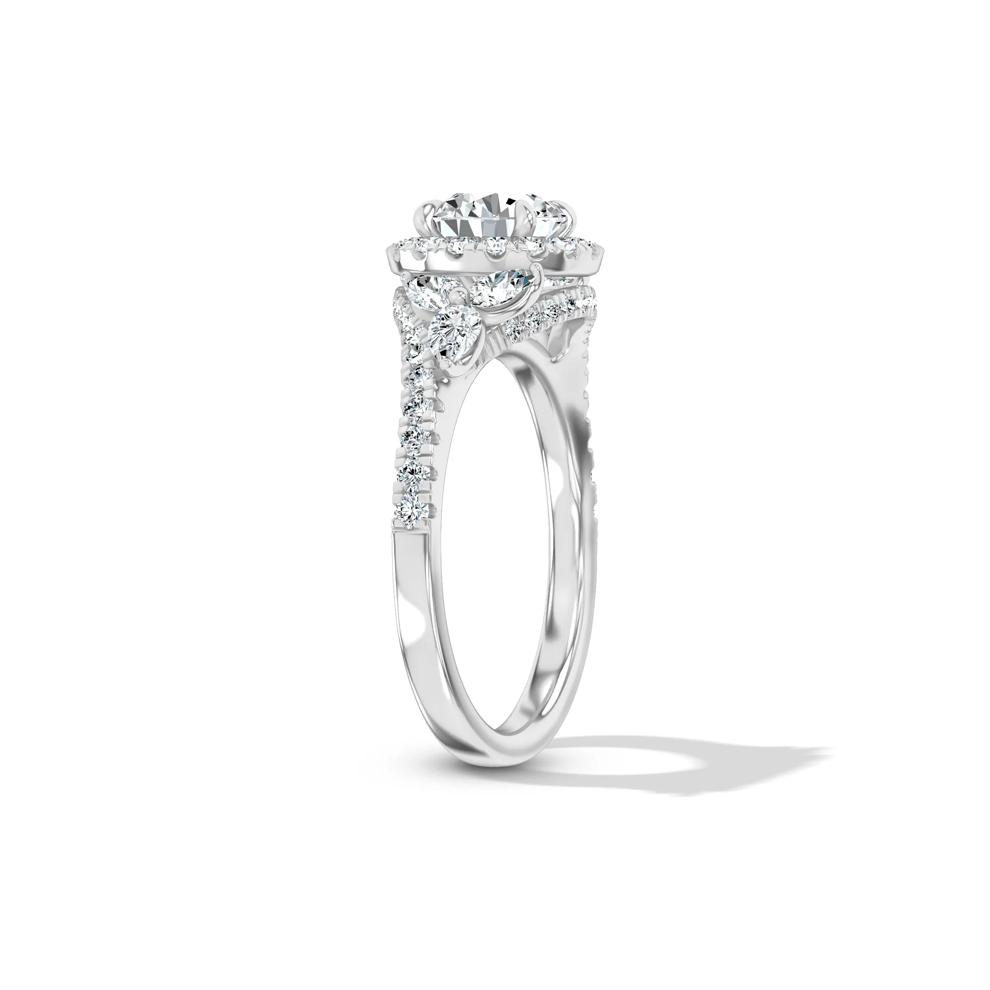 Lab Grown Diamond Round Bypass Engagement Ring in 14K White Gold (1 3/4 ct. tw.) – Image 3 of 4