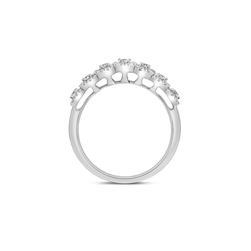 Diamond Anniversary Band with Seven Stones in 14K White Gold (1/2 ct. tw.) – Image 2 of 3