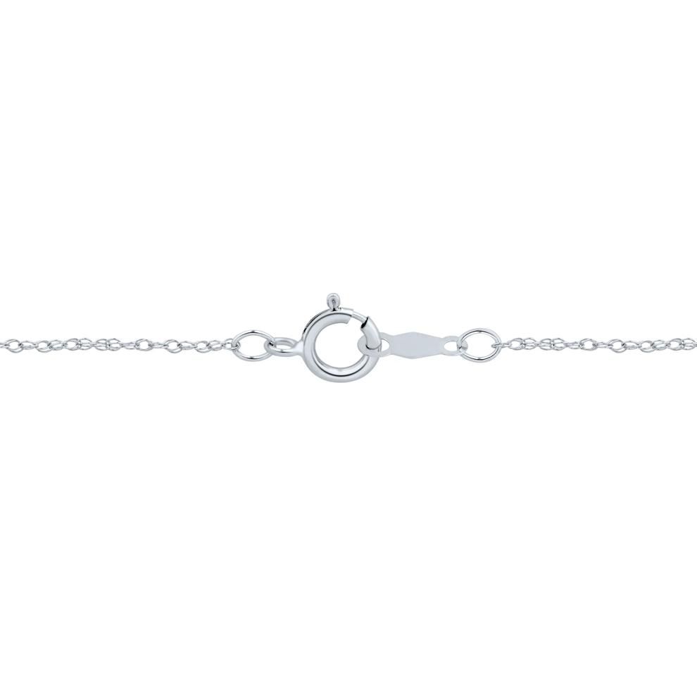 Lab Grown Diamond Open Circle Necklace in 14K White Gold (1/4 ct. tw.) – Image 3 of 3