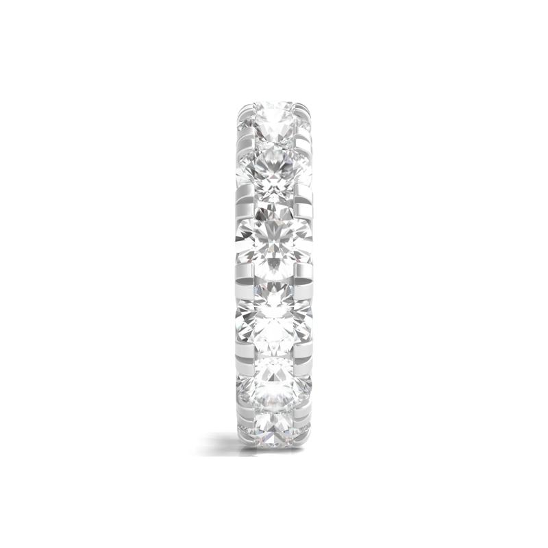 Lab Grown Round Diamond Eternity Band in 14K White Gold &#40;7 ct. tw.&#41; – Image 3 of 3