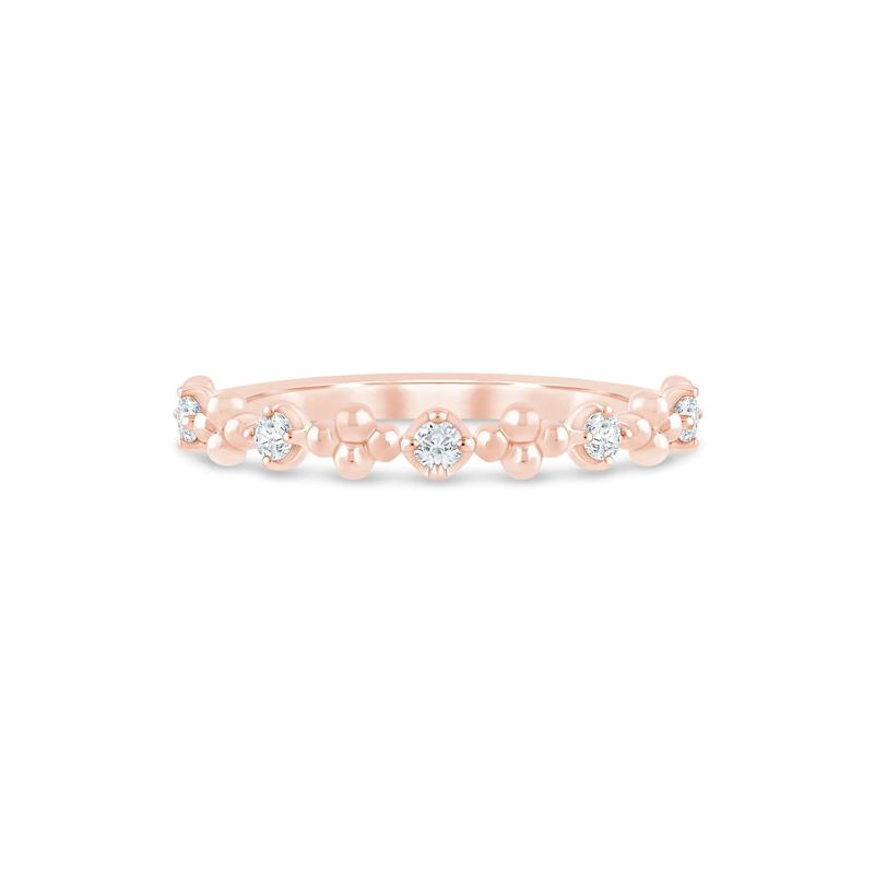 Lab Grown Diamond Stack Band in 10K Rose Gold &#40;1/8 ct. tw.&#41; – Image 1 of 3