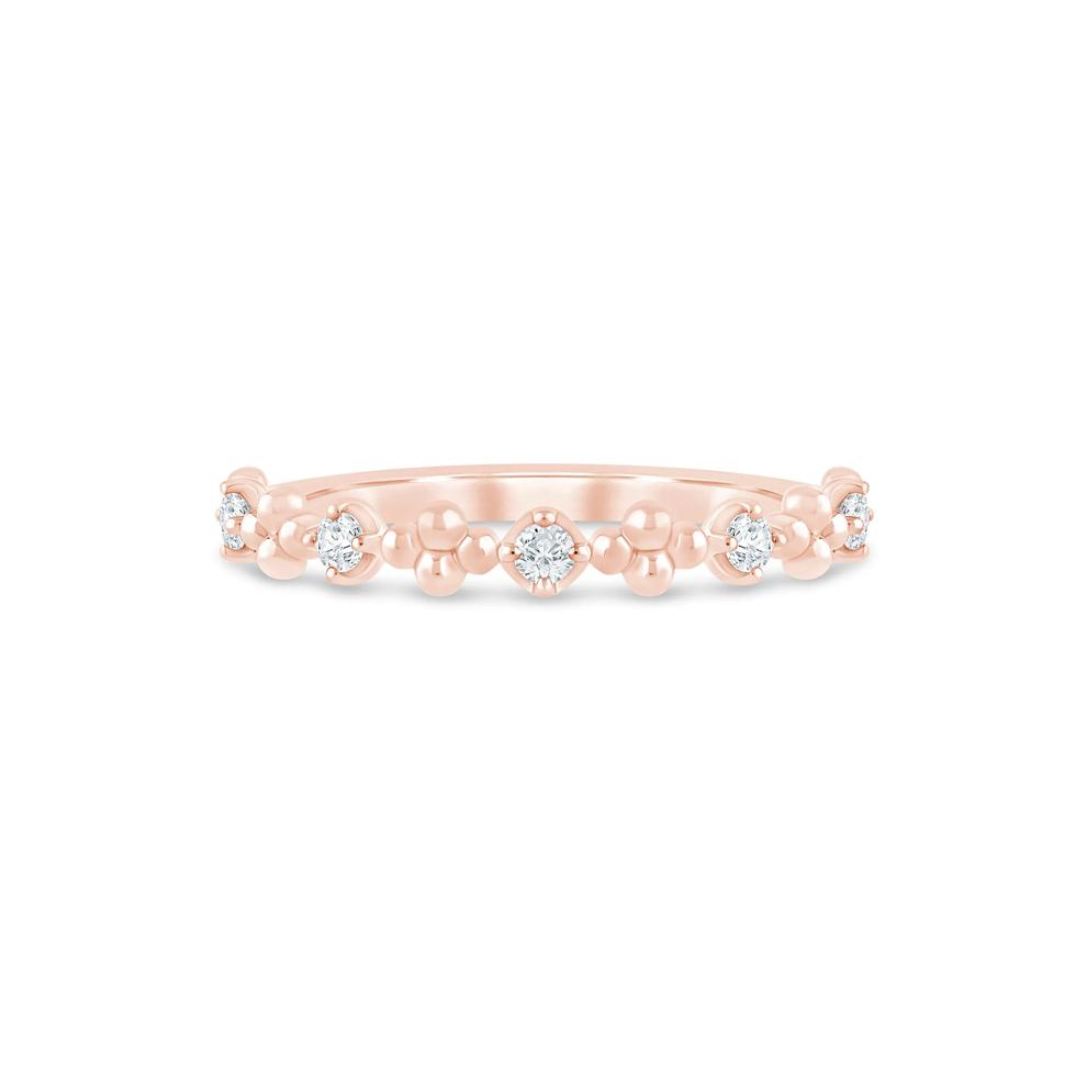 Lab Grown Diamond Stack Band in 10K Rose Gold (1/8 ct. tw.) – Image 1 of 3