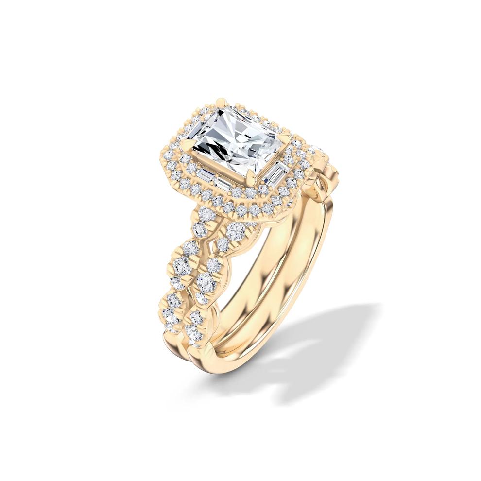 Adriana Lab Grow Diamond Engagement Ring in 14K Yellow Gold (2 1/4 ct, tw,) – Image 4 of 4