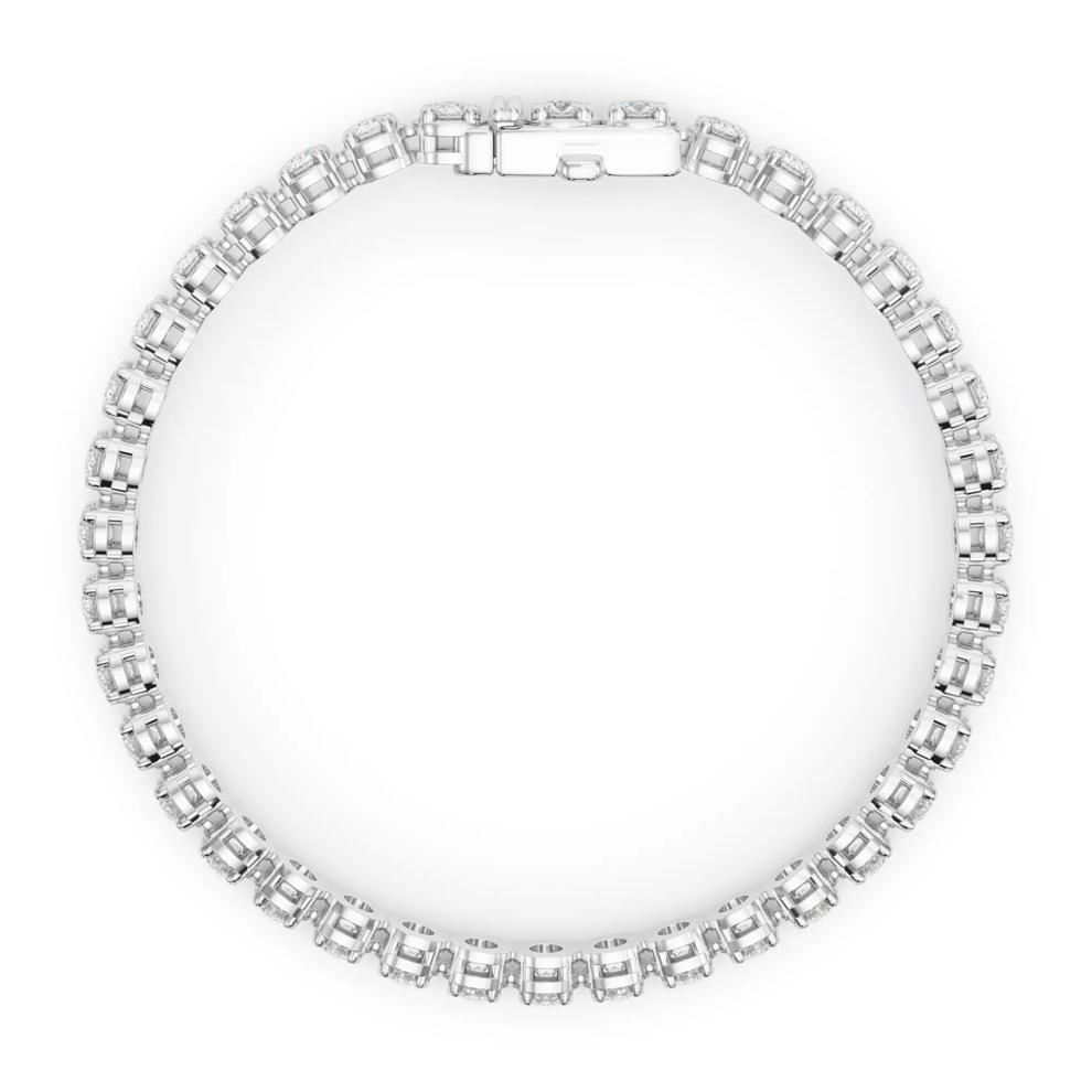 Lab Grown Diamond Tennis Bracelet in 14K White Gold (8 ct. tw.) – Image 2 of 5
