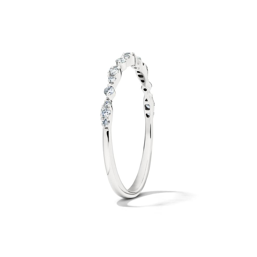 Lab Grown Diamond Stack Band in 10K White Gold (1/7 ct. tw.) – Image 3 of 4