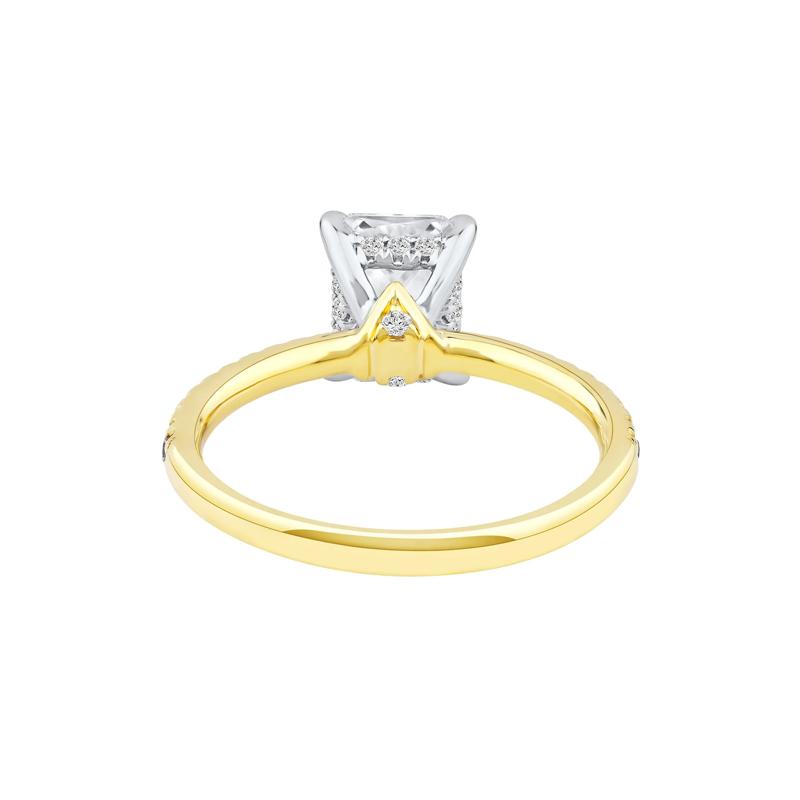 Anais Radiant-Cut Lab Grown Diamond Engagement Ring in 14K Yellow and White Gold &#40;2 1/4 ct. tw.&#41; – Image 4 of 4