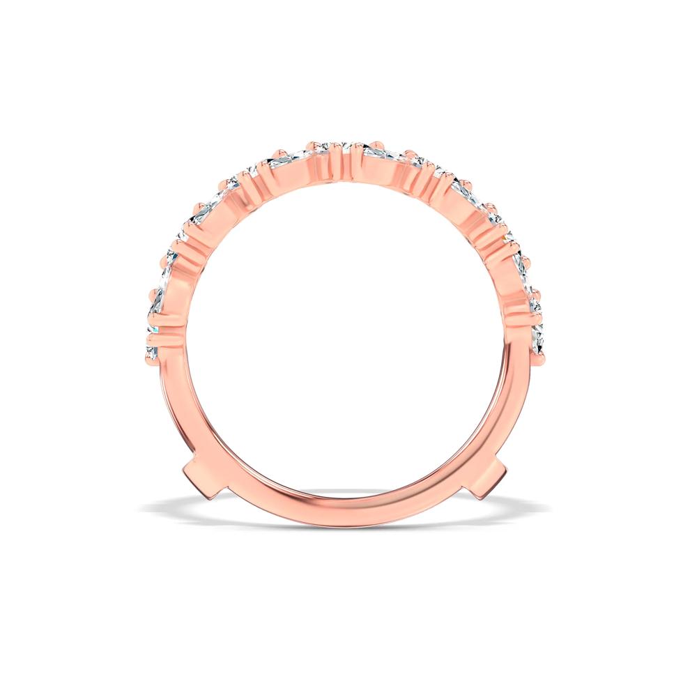 Lab Grown Diamond Mixed Shape Straight Insert in 14K Rose Gold (7/8 ct. tw.) – Image 2 of 4