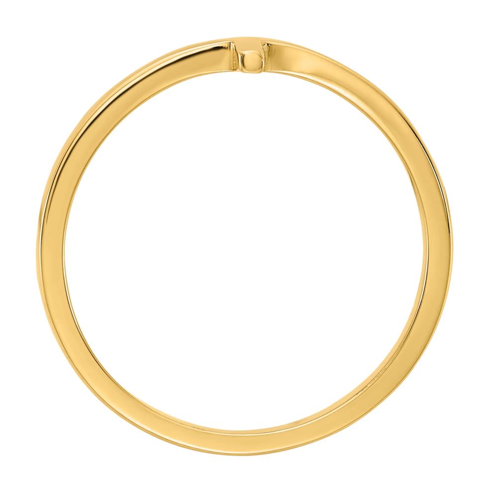 Sideways Cross Ring in 14K Yellow Gold – Image 3 of 3