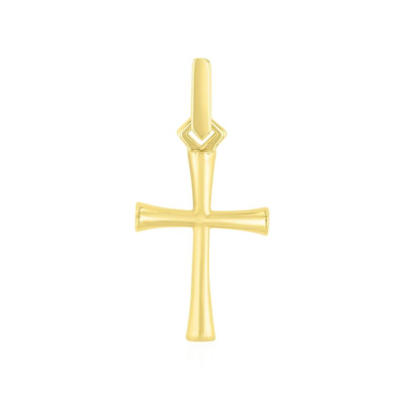 Men&#39;s Cross Charm in Vermeil – Image 1 of 3