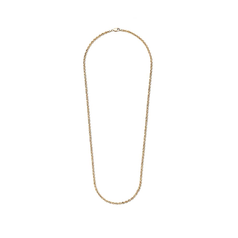 Heavy Hollow Rope Chain in 14K Yellow Gold, 22" – Image 2 of 5