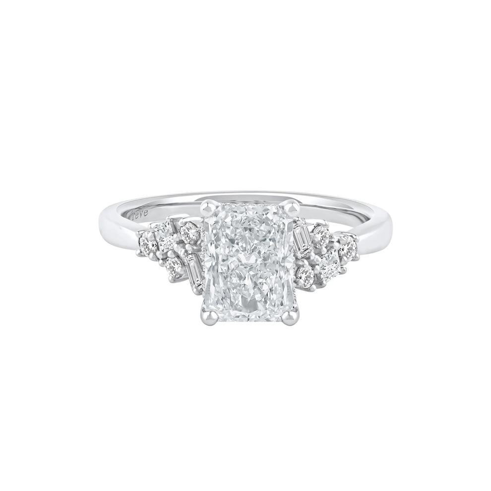 Jolie Lab Grown Diamond Radiant-Cut Engagement Ring in 14K White Gold (2 3/8 ct. tw.) – Image 1 of 5
