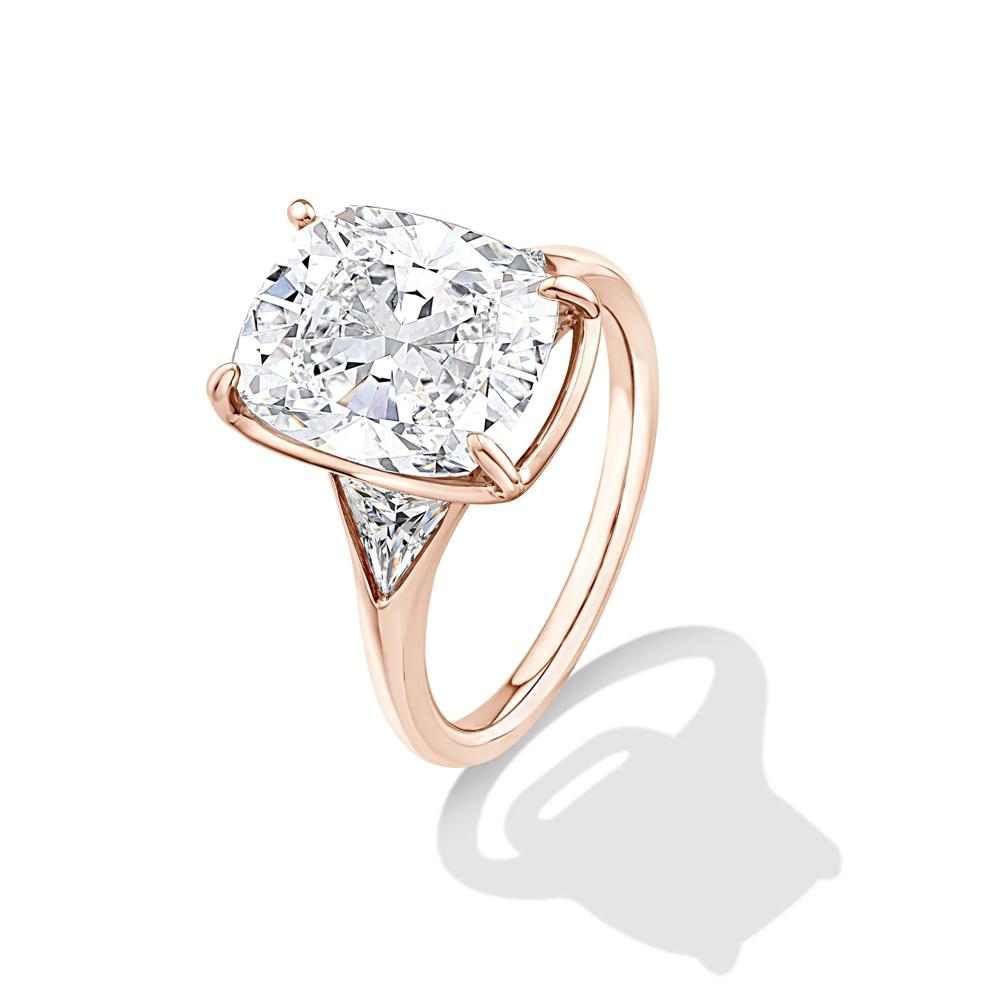 Lab Grown Diamond Engagement Ring in 14K Rose Gold (6 1/2 ct. tw.) – Image 4 of 4
