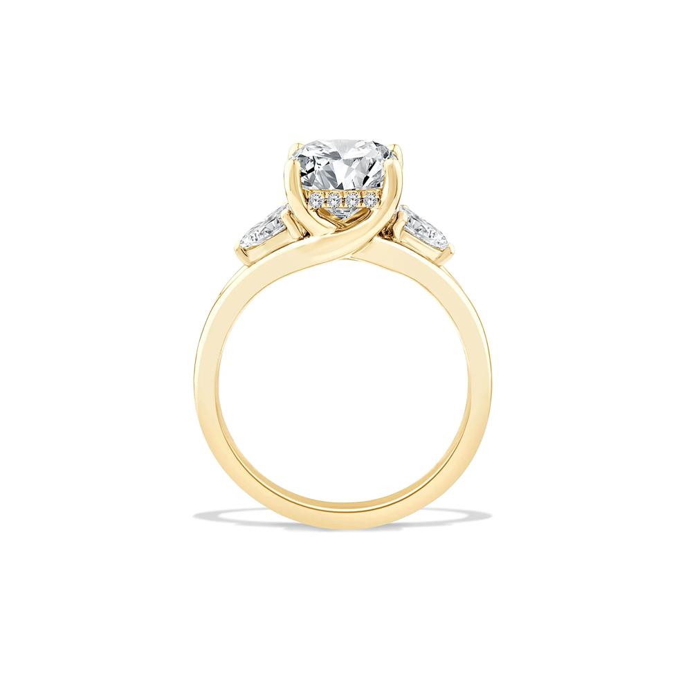 Lab Grown Diamond Three-Stone Engagement Ring in 14K Yellow Gold (3 1/2 ct. tw.) – Image 2 of 4