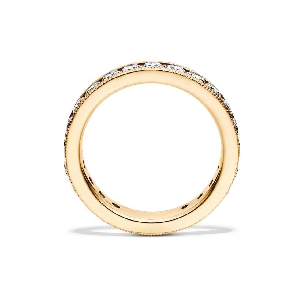 Lab Grown Diamond Channel Milgrain Eternity Band in 14K Yellow Gold (1 5/8 ct. tw.) – Image 2 of 4