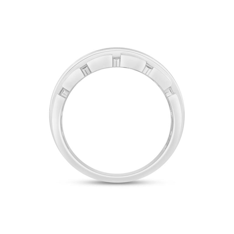 Men&rsquo;s Lab Grown Diamond Band in 14K White Gold &#40;1-1/2 ct. tw.&#41; – Image 2 of 3