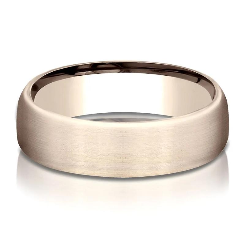 Wedding Band in 14K Rose Gold, 6.5MM – Image 1 of 3