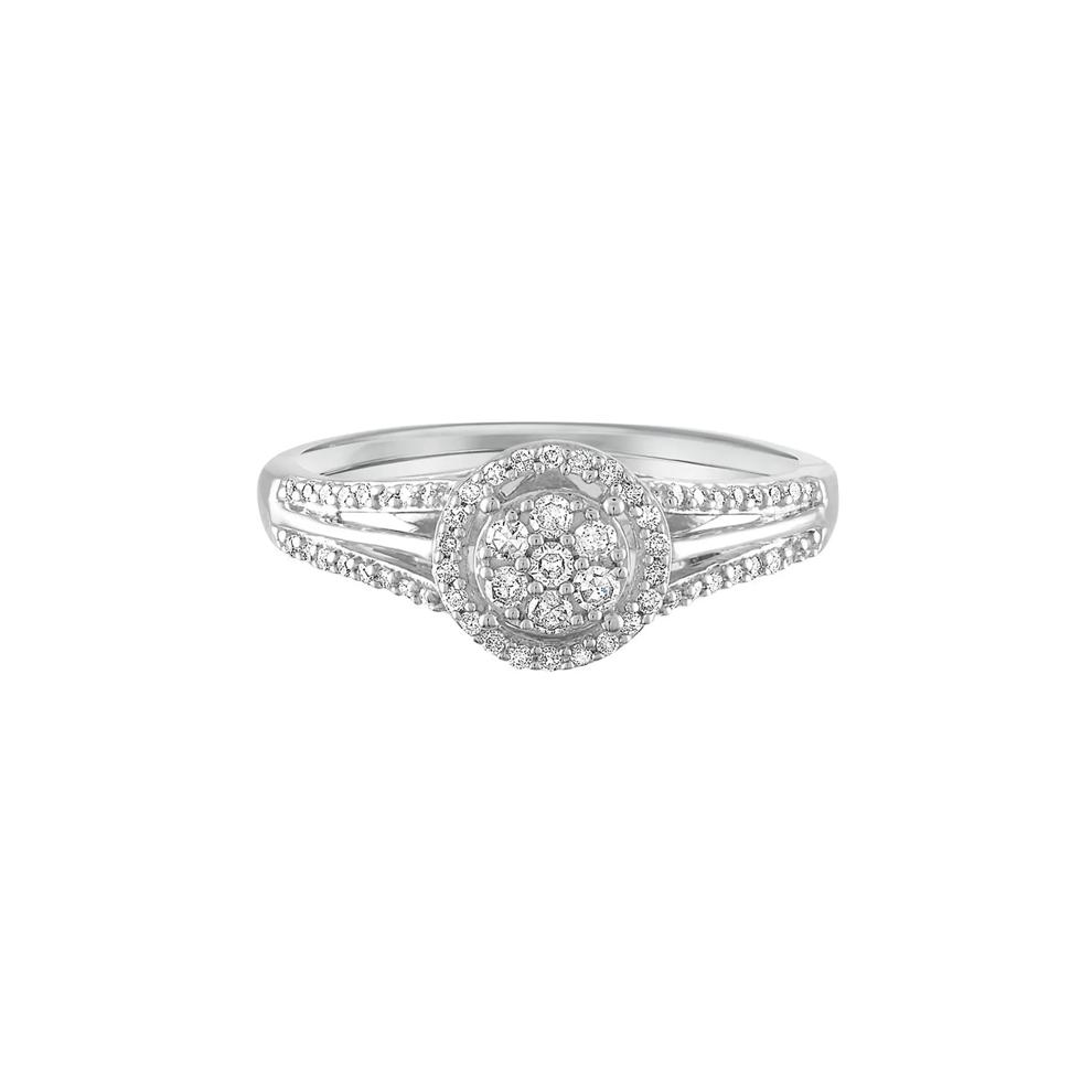 1/4 ct. tw. Diamond Promise Ring in Sterling Silver – Image 1 of 3