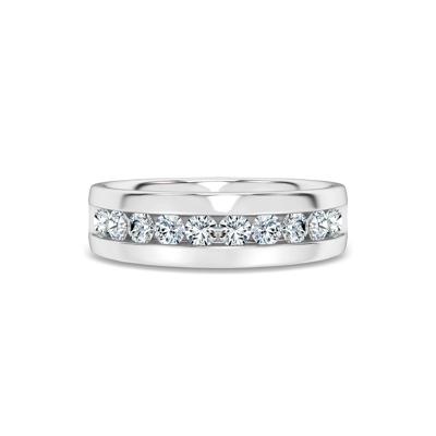 Men's lab grown diamond channel-set band in 10k gold (1 ct. tw.)