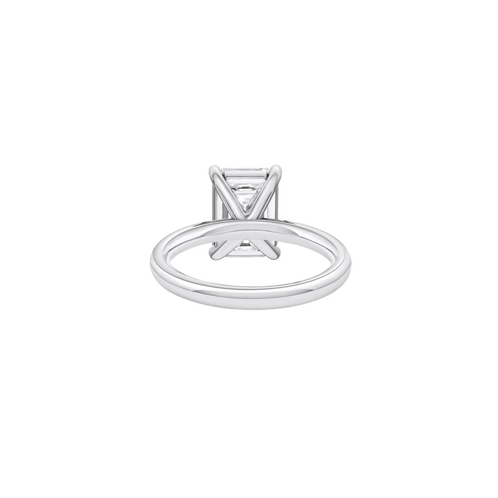 Lab Grown Diamond Emerald-Cut Solitaire Ring in 14K White Gold (4 ct.) – Image 4 of 4