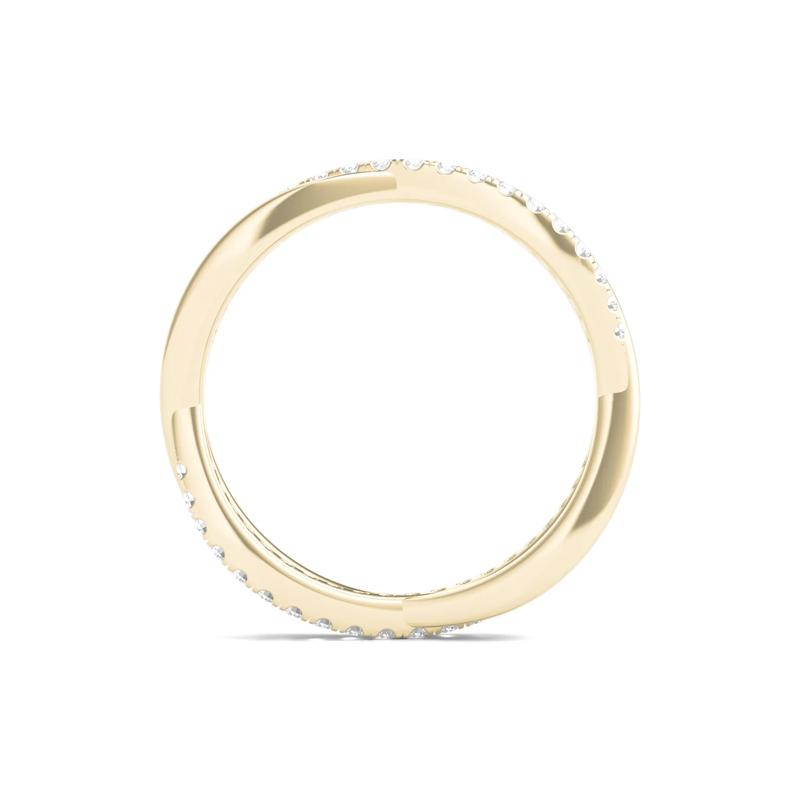 Diamond Infinity Twist True Eternity Band in 14K Yellow Gold &#40;1/3 ct. tw.&#41; – Image 2 of 3