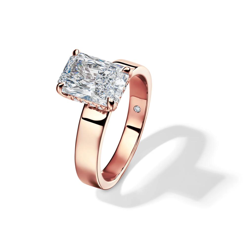 Collins Radiant-Cut Engagement Ring in 14K Rose Gold (2 1/2 ct. tw.) – Image 4 of 4