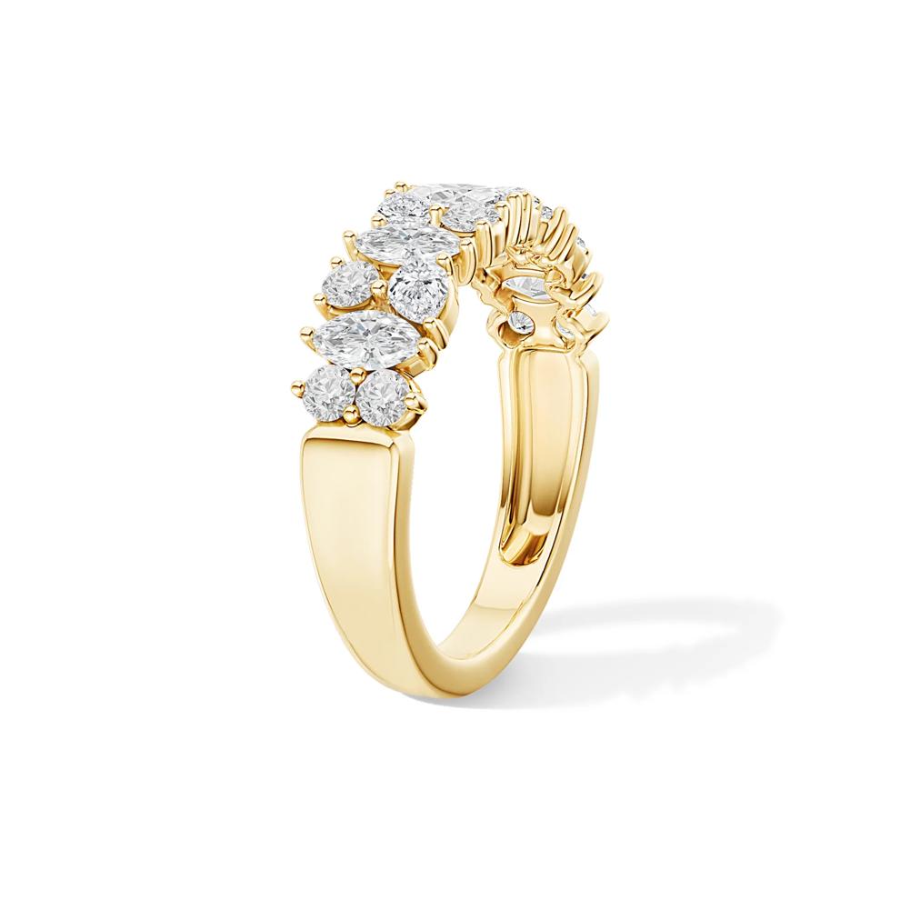 Lab Grown Diamond Multi-Row Anniversary Band in 10K Yellow Gold (1 ct. tw.) – Image 2 of 4